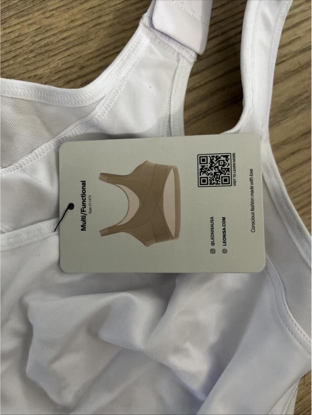 Leonisa Women's Multi Functional Support Posture Corrector Wireless Bra White 36 - Picture 6 of 6